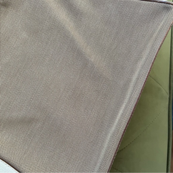 Gucci Canvas Leather Trim Handbag Shoulder Bag Beige White - Picture 6 of 11